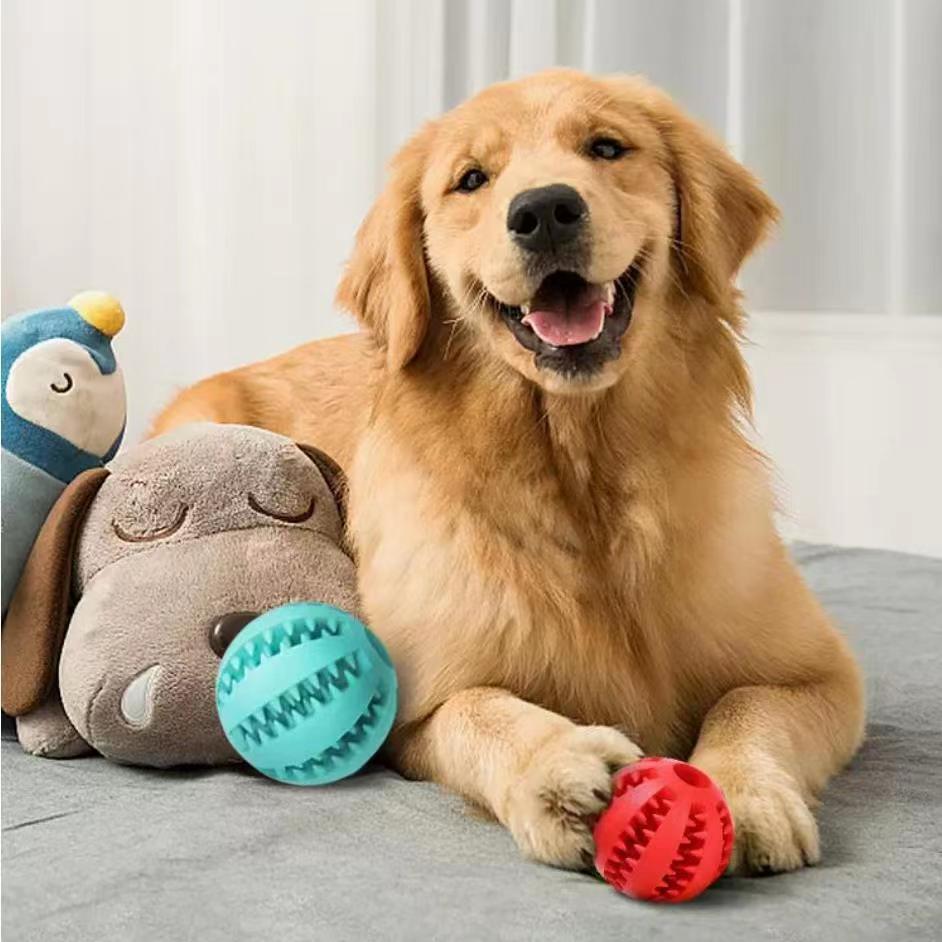 Dog Toys Treat Balls Interactive Hemp Rope Rubber Leaking Balls  Chewing Bite Resistant Toys Pet Tooth Cleaning Bite Resistant Toy Ball For Pet Dogs Puppy