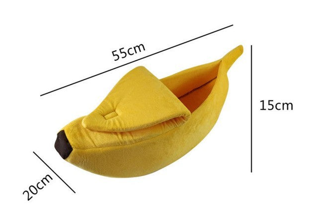 Pet House Dog Bed Banana Shape Dog House Cute Pet Kennel Nest Warm Dog Sofas Sleeping Bed