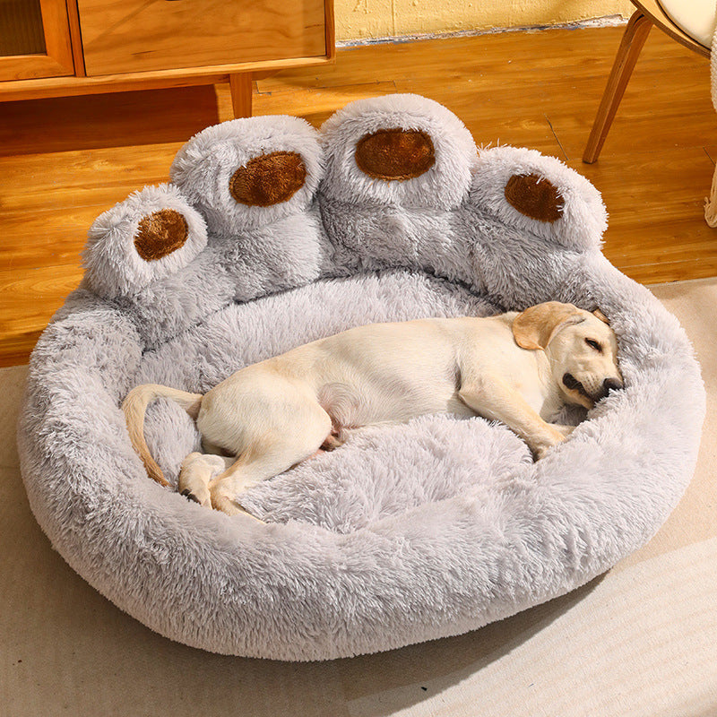 Kennel Warm Medium Large Dog Bed Fleece-lined Sofa Mattress