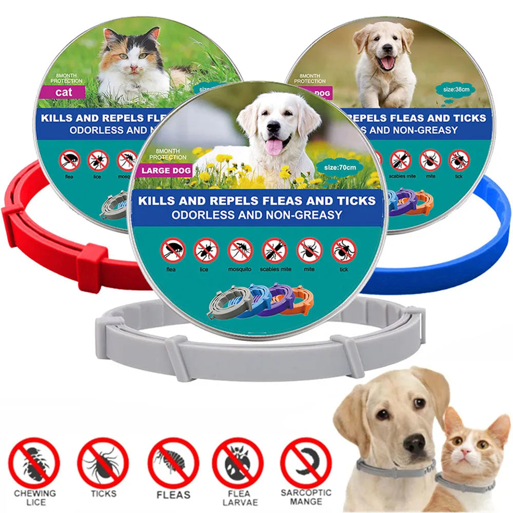 Veterinary Anti Flea and Tick Collar for Cats Dogs Anti-parasitic